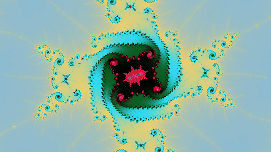 Mandelbrot 分形螺旋 colorfu螺旋形墙纸背景图片