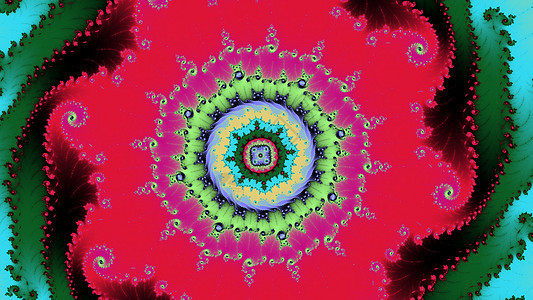 Mandelbrot 分形螺旋 colorfu螺旋形墙纸背景图片