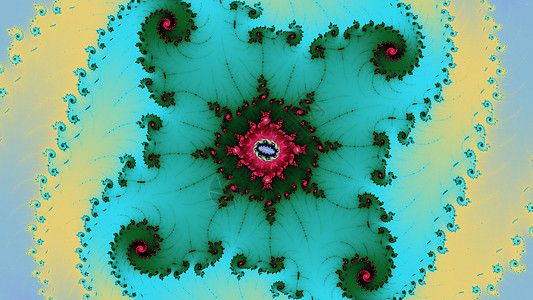 Mandelbrot 分形螺旋 colorfu螺旋形墙纸背景图片