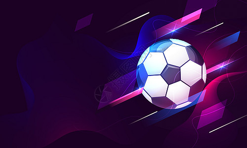 So 的紫色抽象背景足球插图( So)图片