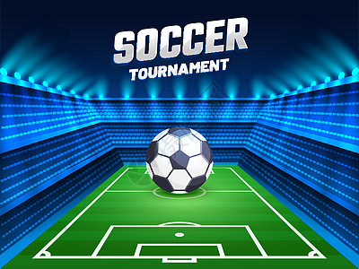 Banner或海报设计 在shin上展示足球球分数享受运动游戏竞争优胜者冠军团队娱乐玩家图片