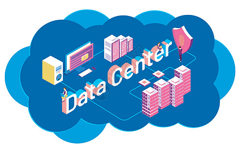 数据中心或数据保护 concept3d loca 插图贮存界面基础设施网络网站用户服务器电脑技术公司图片