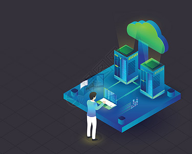 与云端服务器连接的 3D 数据服务器 man 分析 dat工人数据库图表安全笔记本硬件媒体员工屏幕处理器图片