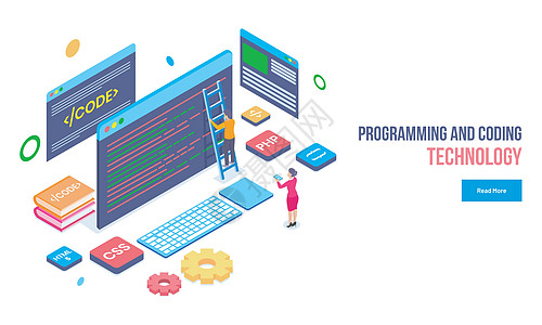 编程和编码技术概念 微型程序设计员程序员办公室屏幕软件语言商业开发商桌面代码公司图片