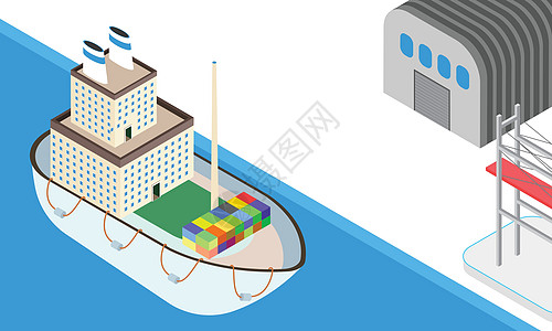基于海上海运概念的等量度设计 货箱u图片