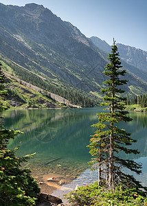 加拿大艾伯塔Waterton湖国家公园远足全景旅游旅行农村环境岩石目的地山脉生境图片