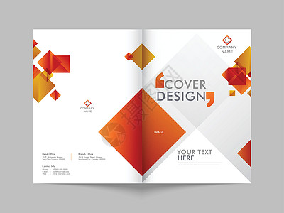 具有抽象几何的业务封面设计或模板布局营销报告商业公司创造力年度推介会办公室横幅小册子图片