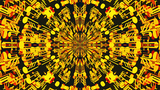 黑色背景上金色粒子中心的 3D 渲染辐射计算机生成的抽象背景亮片金子装饰火花奢华辉光射线飞行风格星星图片