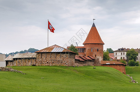 立陶宛考纳斯城堡建筑地标旅行堡垒旅游历史性城市历史红色防御图片