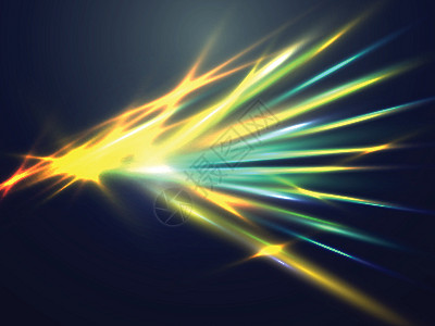 速度光线未来科学和技术概念闪亮的光线 il活力运动耀斑推介会速度辐射打印灯光坡度网络插画