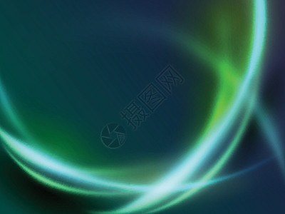 抽象绿色动态波浪光能量曲线现代 futuristi图片
