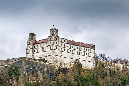 威利伯德斯堡城堡 德国艾什斯塔特堡垒天空历史性风景石头历史建筑学森林地标旅游图片