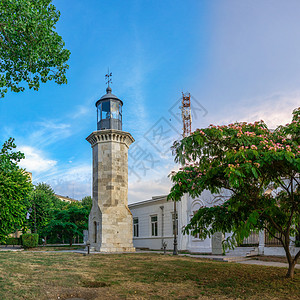 罗马尼亚康斯坦塔的旧灯塔建筑学城市街道庭院导航港口海岸旅行建筑景观图片