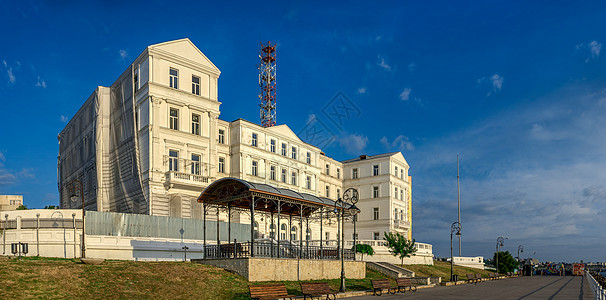 罗马尼亚君士坦塔市的银行业旅行城市港口旅游庭院街道海岸建筑学正方形长廊图片