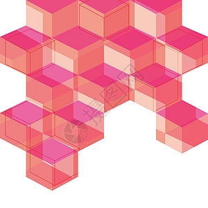 芋头块抽象几何背景与块插画