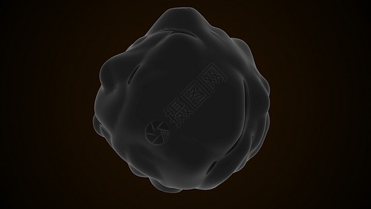 抽象背景与有机形式病毒数字 3d 渲染科学概念设计背景图片