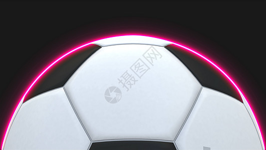 用于 design3d 渲染的黑色元素照明的逼真足球插图杯子运动世界乐趣游戏国家白色灰色圆形图片
