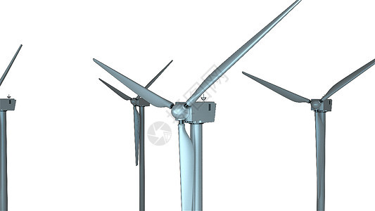 旋转风车在 space3d 渲染背景计算机生成生态设计活力发电机邀请函环境螺旋桨涡轮技术创新涡轮机风力图片
