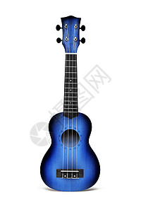 蓝色的乌鲁勒吉他背景图片