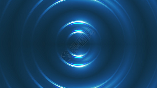 计算机生成的闪烁蓝光 3d 渲染的分形蓝色万花筒背景镜片运动辉光技术展示灯光聚光灯闪电星星电脑图片