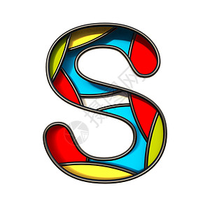 多色图层字体 Letter S 3图片