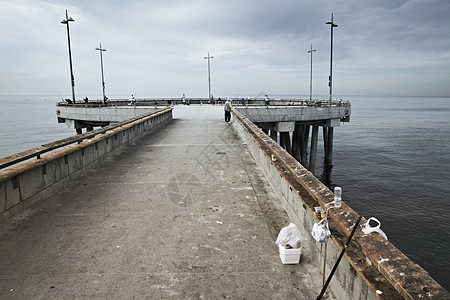 威尼斯海滩捕鱼码头 马里娜·德尔雷伊 洛杉矶 卡利福尔图片