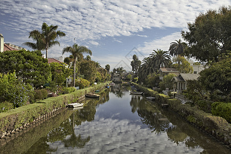 威尼斯运河 美国加利福尼亚州加州 洛杉矶图片