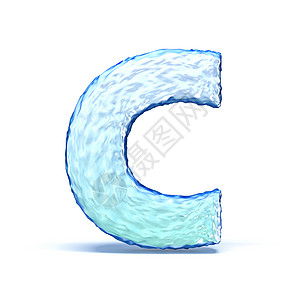 冰晶字体字母 C 3图片