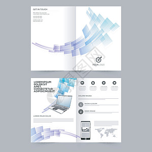 宣传册背景商业创意宣传册模板年度电脑推介会公司文件夹报告海报信息创造力横幅设计图片