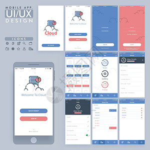 移动应用 UIUX 商业设计图片