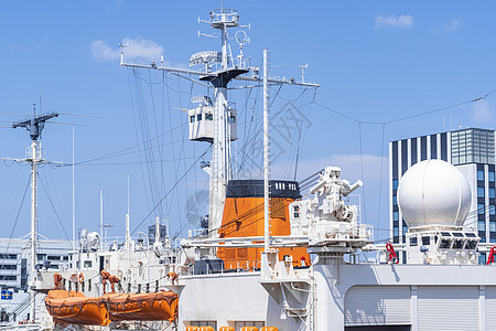 7 08 2018 日本名古屋港 港口船舶 进出口和商业物流中的集装箱船 港口 航运 货物 水运 国际 壳牌海洋 运输 物流 贸图片
