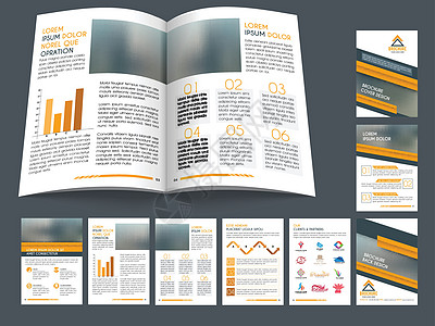 全套商业宣传册设计年度公司文件夹报告推介会小册子打印通讯横幅目录图片