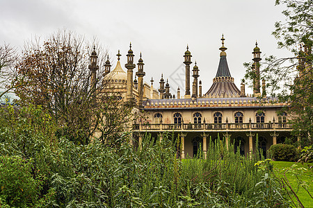 英国布赖顿的皇家王室传说异国建筑地标城堡旅游圆顶英语亲王柱子住宅图片