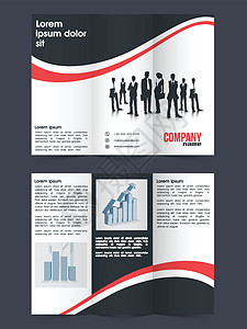 企业三栏式宣传册模板设计信息打印商业商务横幅人士目录办公室公司团队图片