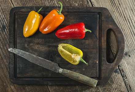多彩胡椒食物绿色营养红色黄色水果白色蔬菜橙子辣椒图片