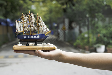 帆船模型旅行木头海盗运输工艺爱好收藏航行手工船舶图片