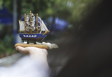 船舶模型帆船模型白色船舶爱好航行运输乡愁木头海盗旅行艺术背景