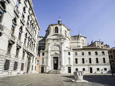 圣卢西亚教会威尼斯历史性假期历史地标房子建筑城市正方形渠道建筑学图片