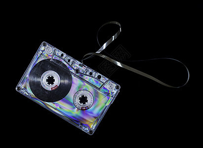 旧录音磁带技术塑料白色音乐录音机记录盒子空白贮存音响图片