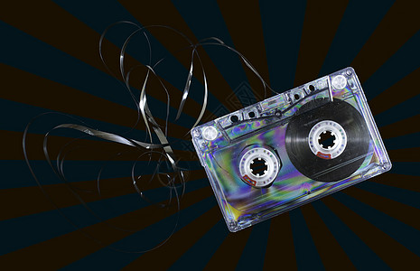 旧录音磁带空白记录音响技术立体声音乐数据白色贮存塑料图片