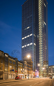 伦敦市夜里办公室码头市中心建筑学首都地标王国银行银行业旅游图片