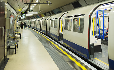 伦敦地下地下火车轨道平台海报过境铁路广告广告牌城市车站图片