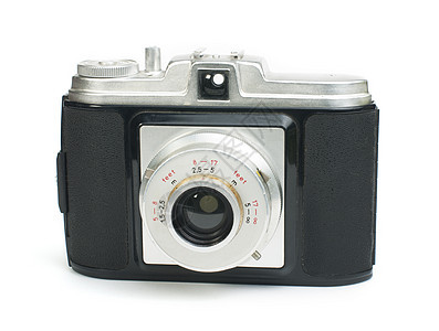 白色隔离的旧旧照相机模拟快门光学摄影工作室电影技术反射乡愁相机图片
