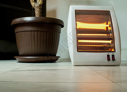 电热器家庭燃烧活力温度调节器管道花盆反光板力量技术图片