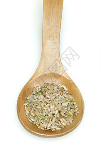 以木勺制成的稻米粮食勺子蔬菜农业文化香米种子饮食谷物荒野图片