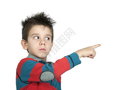 小男孩 谁指指一个手指的小男孩喜悦孩子手势小学生姿势冒充手臂童年展示食指图片