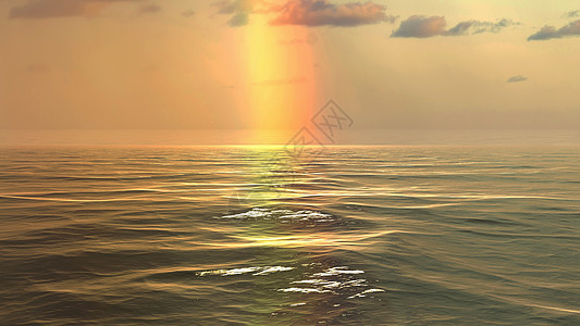 海面彩虹海浪气候天空海景晴天天气波纹多云海洋反射图片