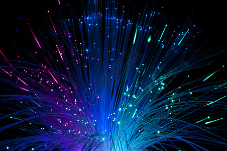 蓝色光纤光纤全球辉光交通数据光束冲动科学技术溪流高科技背景
