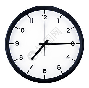 模拟时钟白色数字手表办公室商业时间圆圈滴答工作圆形图片