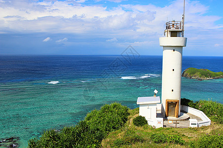 日本石木岛的灯塔图片